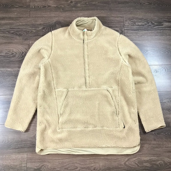 Nike Yoga Loose Fit Men’s Sherpa Fleece Pullover Jacket Size XL-Tall DD2182-247 - Picture 2 of 8